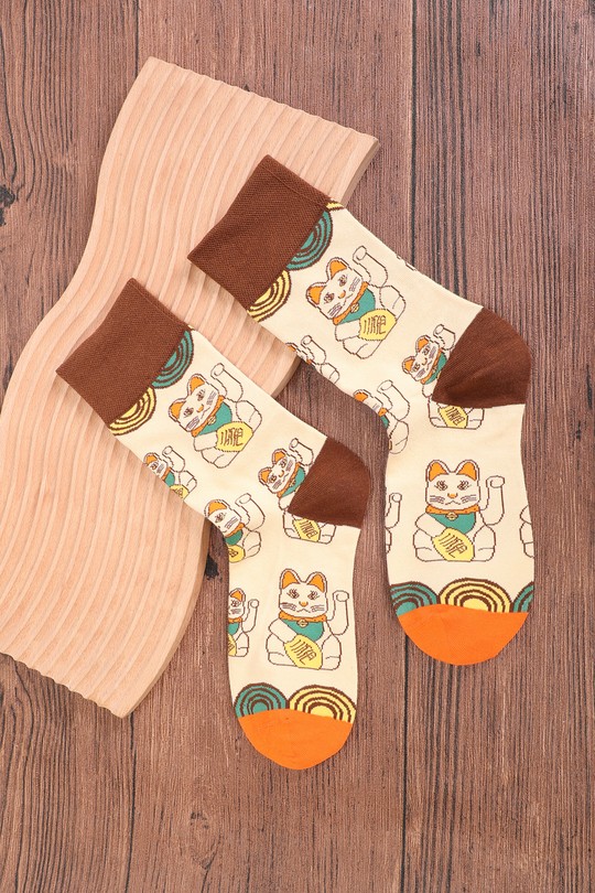 SC901Lucky cat beige-NOIR