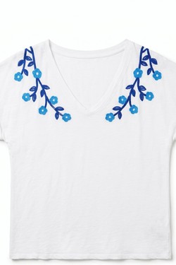 6071_TsFlBrodé-BLEU ÉLECTRIQUE
