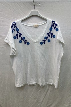 6071_TsFlBrodé-BLEU ÉLECTRIQUE