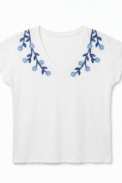 6071_TsFlBrodé-BLEU ÉLECTRIQUE