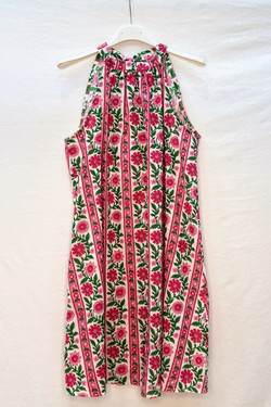 7380_RNoeudRetroFloral-BLEU MARINE