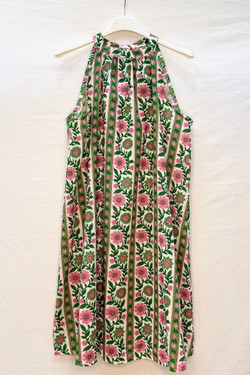 7380_RNoeudRetroFloral-BLEU MARINE