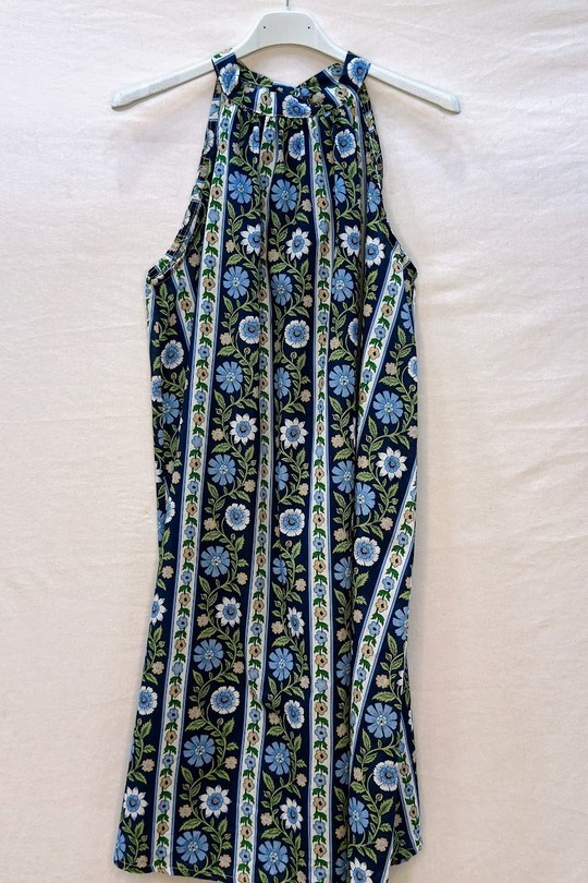 7380_RNoeudRetroFloral-BLEU MARINE
