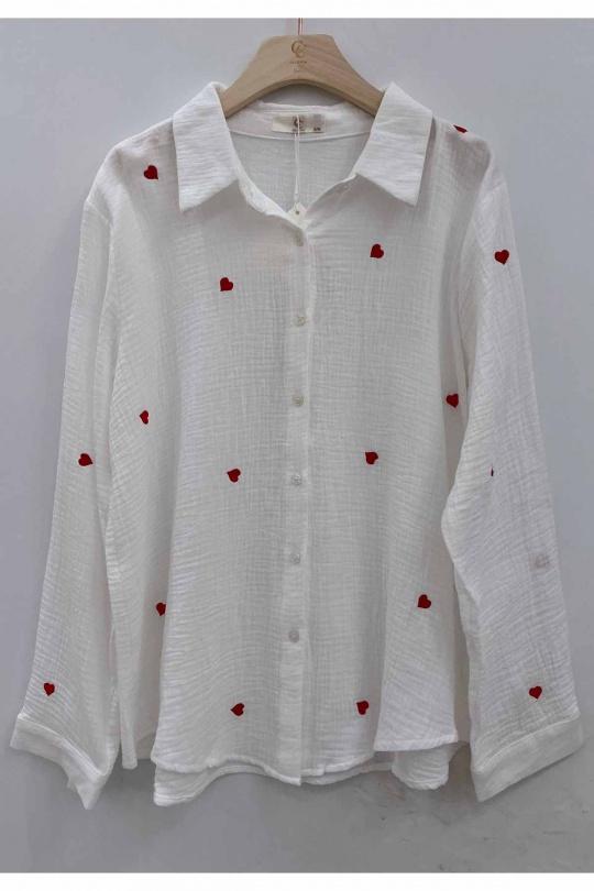G7083-BLANC/ROUGE