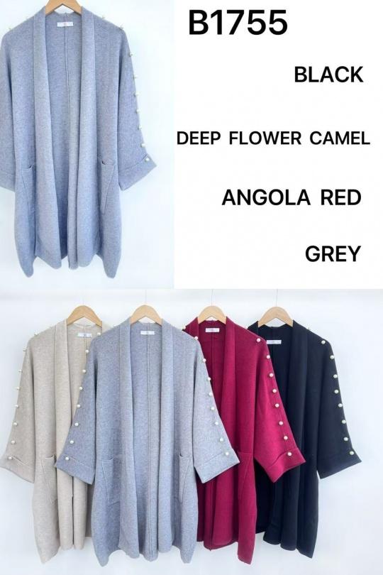 B1755-BORDEAUX, CAMEL, GRIS, NOIR