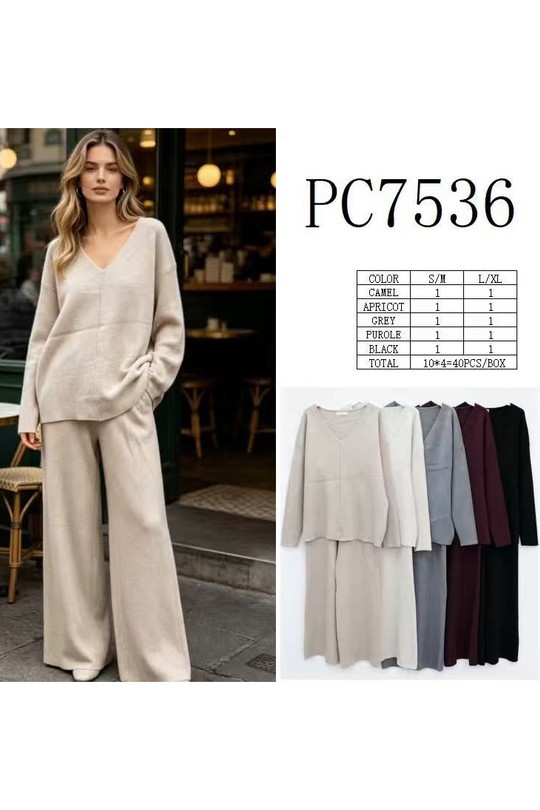 PC7536-ABRICOT, CAMEL, GRIS, NOIR, VIOLET