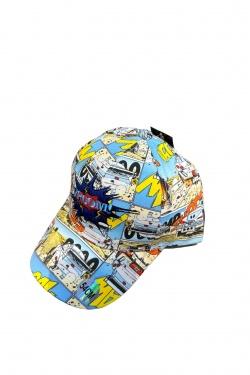 CASQUETTE VROOM BLEU CIEL LOGO BLEU NUIT-BLEU CIEL