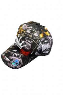 CASQUETTE GORILLE GRIS LOGO BLANC-GRIS FONCÉ
