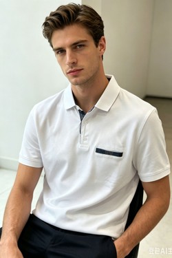 POLO FABIO-BLANC