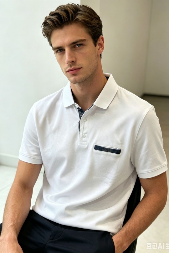 POLO FABIO-BLANC