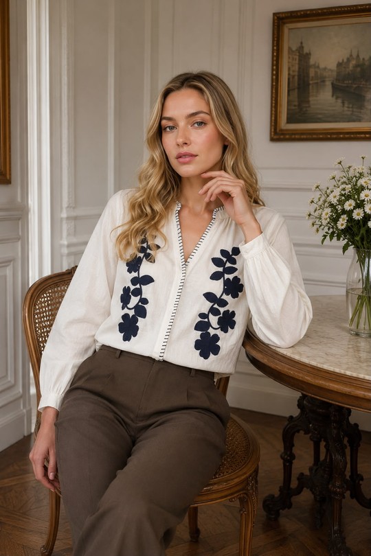 CH1856-BLANC/BLEU
