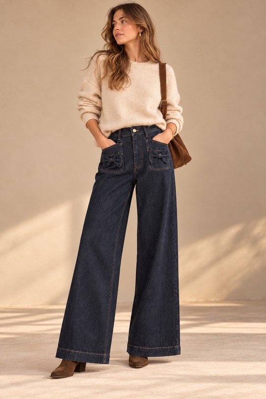 H8068-NA JEANS-BLEU FONCÉ