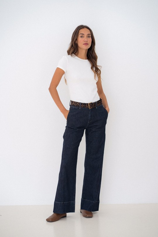 H8060-NA JEANS-BLEU FONCÉ