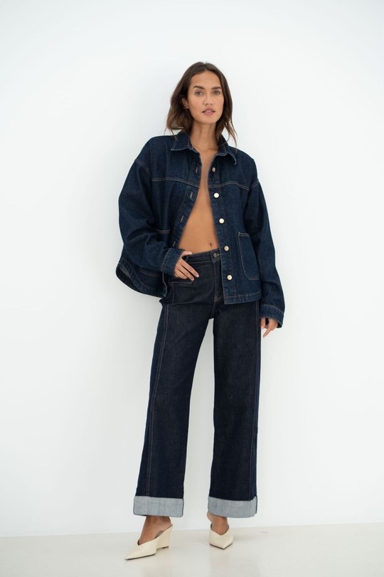 H8073-NA JEANS-BLEU FONCÉ