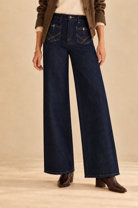 H8067-NA JEANS-BLEU FONCÉ