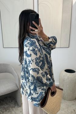 CHEMISE ILÉNA H564-5-BLEU