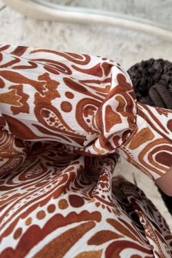 CHEMISE LINAË H564-2-MARRON