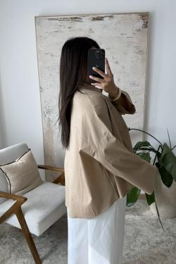 YAMINA - CHEMISE EN POPELINE X362-KAKI
