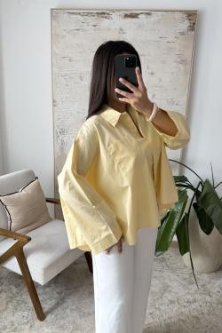 YAMINA - CHEMISE EN POPELINE X362-KAKI