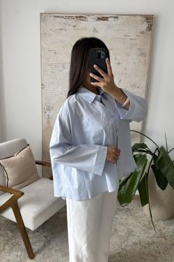 YAMINA - CHEMISE EN POPELINE X362-KAKI