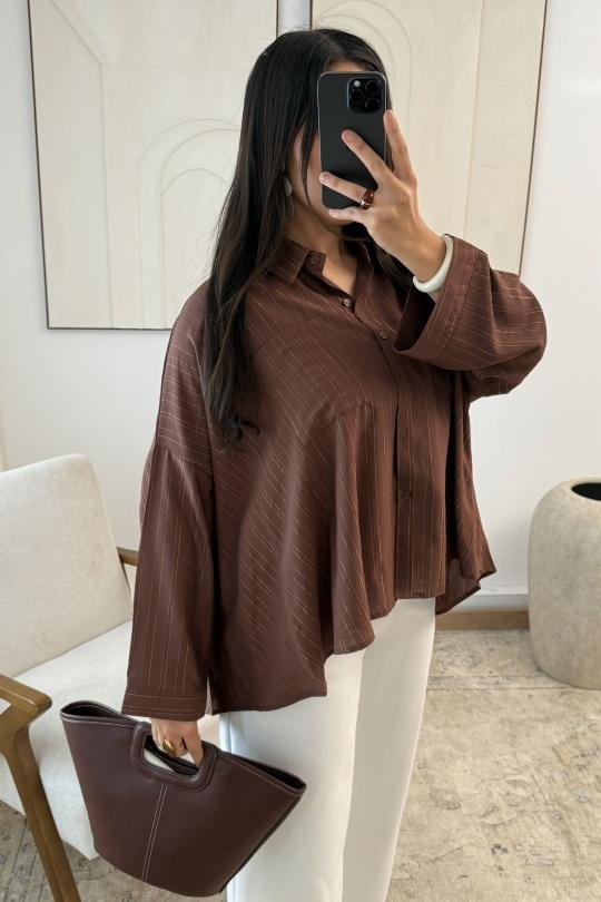 CHEMISE MYA X402 -MARRON
