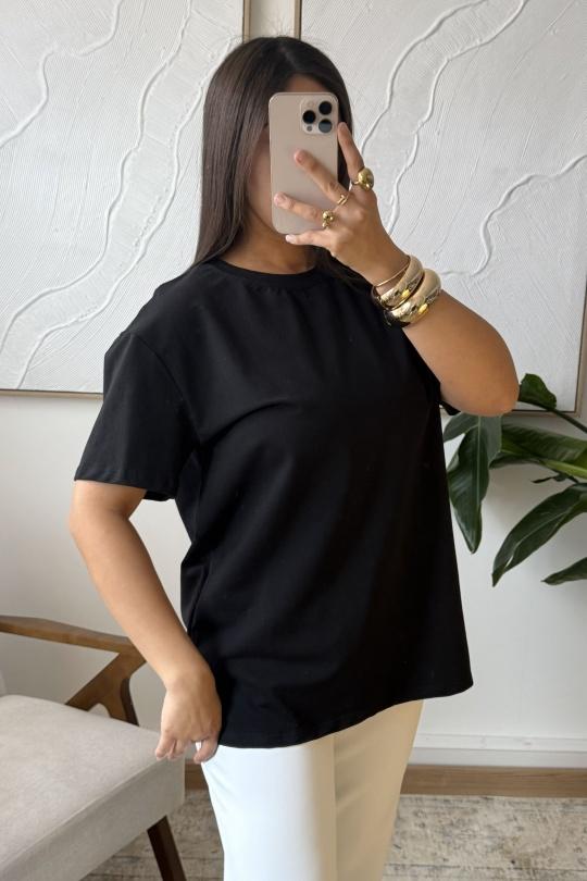 T-SHIRT LIA - BASIQUE M602-NOIR