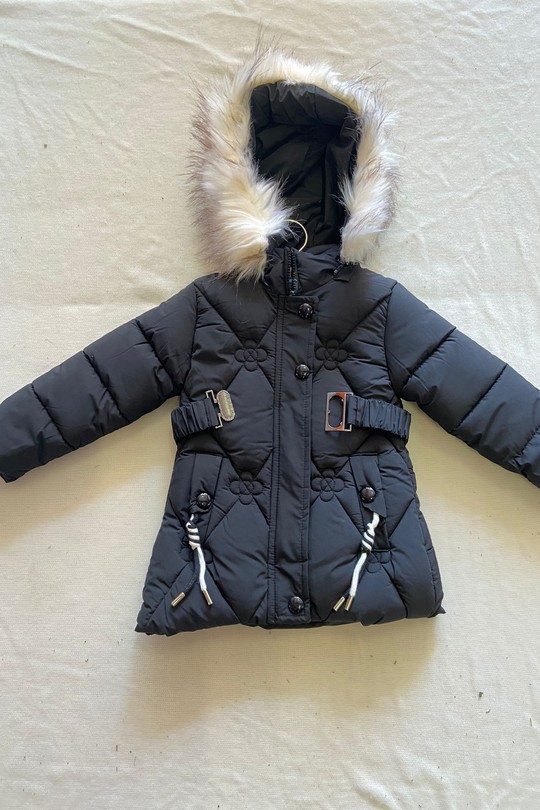 M-1 Doudoune fille (2-6 ans)-NOIR