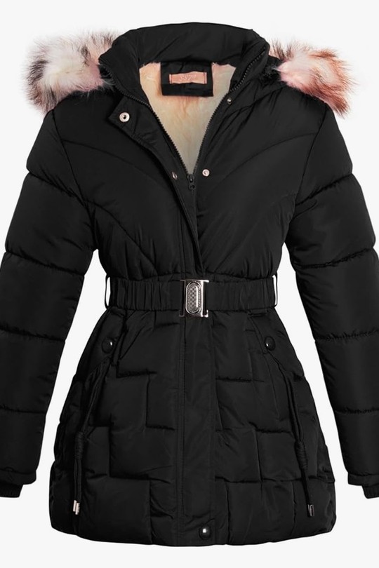 S-02 Doudoune fille-NOIR