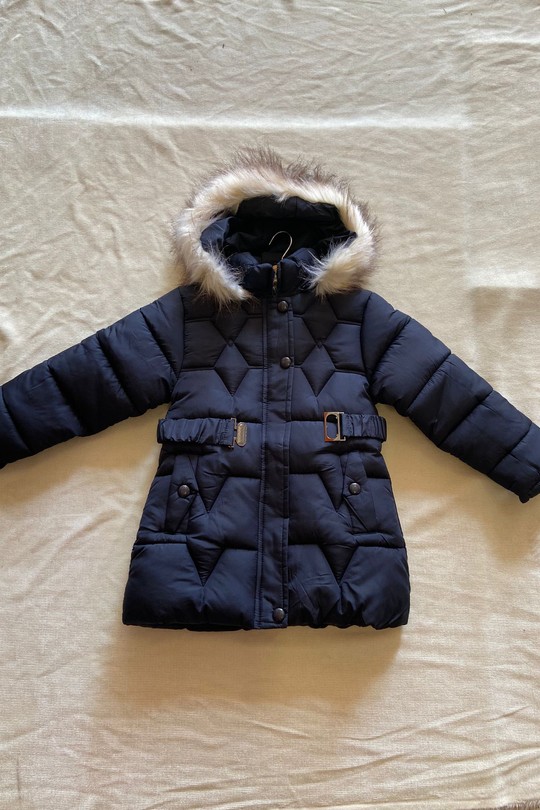 L001 - Doudoune fille-MARINE