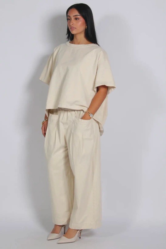 x4-MILA JEAN PANT SET-ROUGE
