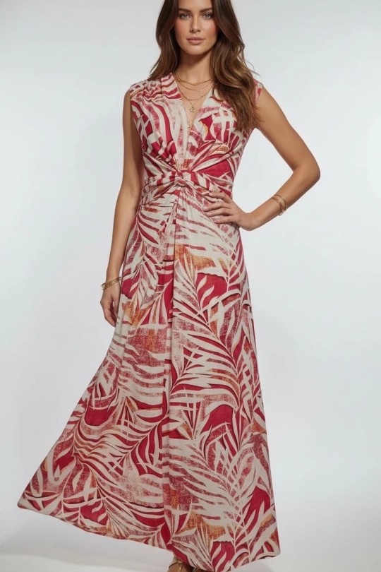 robe Marbella manches courtes-ECRU