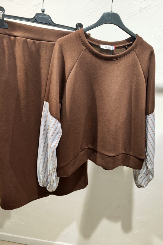 sweat chemises-CHOCOLAT