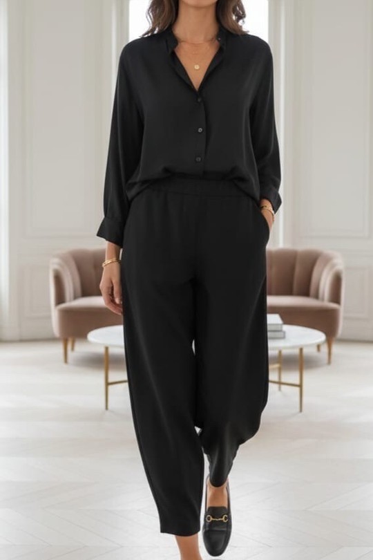 PANTALON BARREL. DOLCE-NOIR
