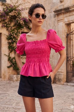 RM931.TOP-FUSHIA