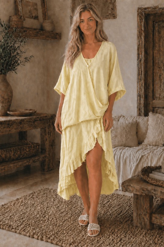 8222d-JAUNE CLAIR