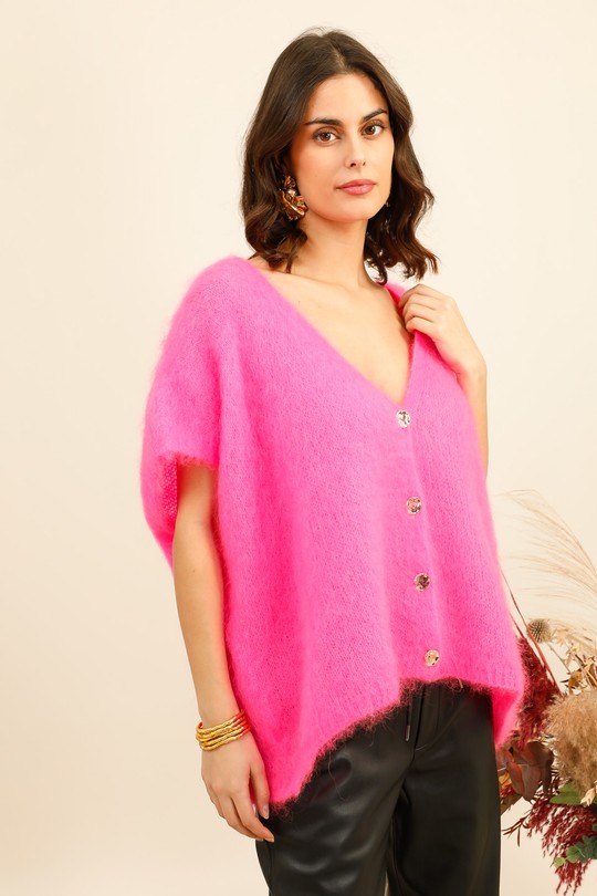 9201kidmohair-ROSE FLUO