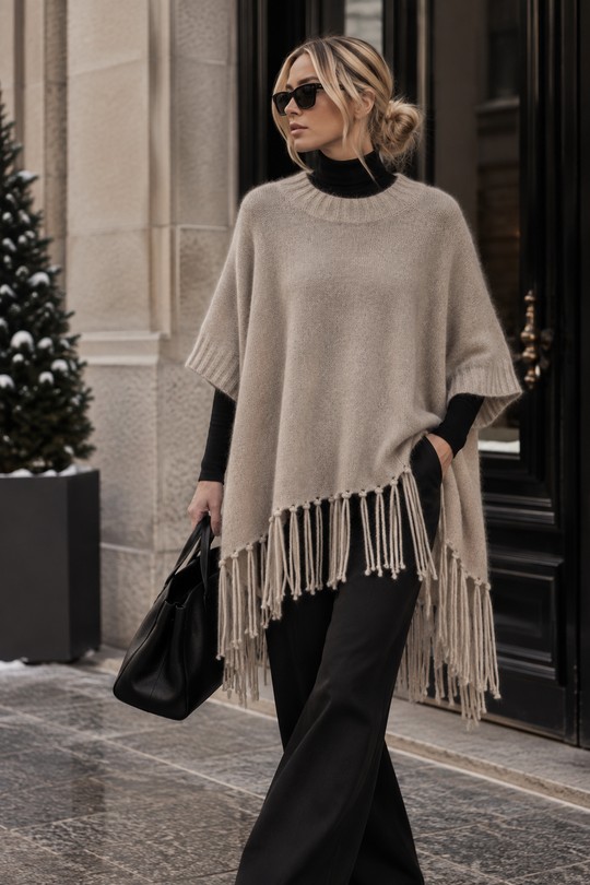 9207poncho-BEIGE