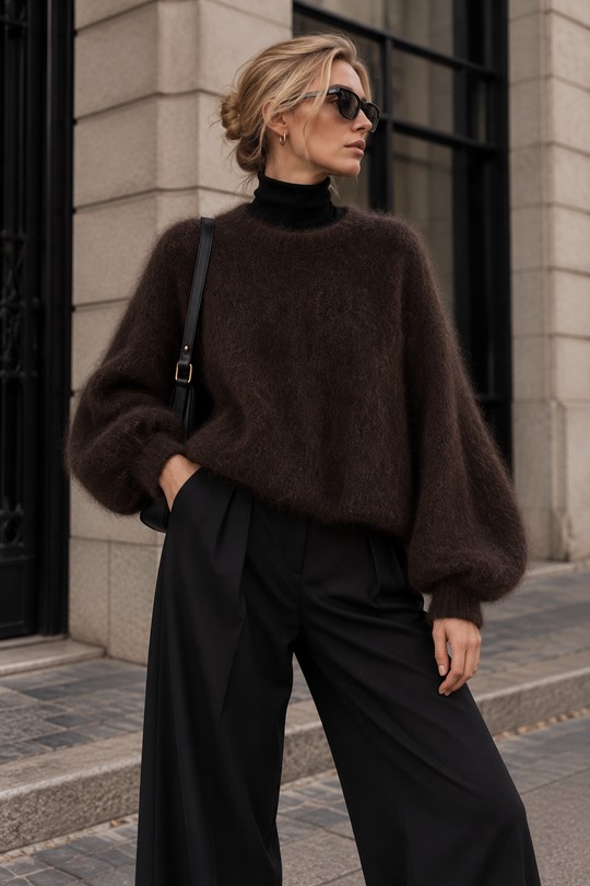 9228PULLKIDMOHAIR1P-MARRON FONCÉ