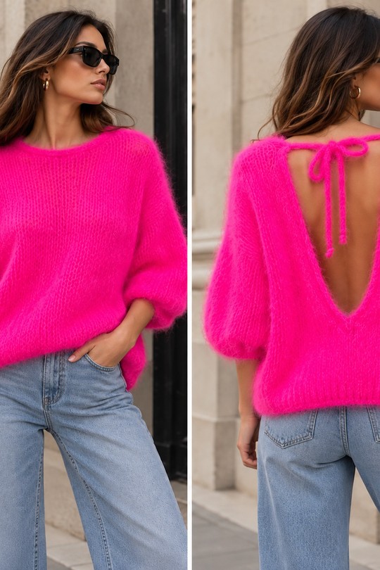 9236PULLBIG1P-ROSE FLUO