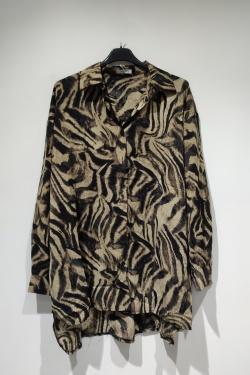 POLYE CHEMISE TIGRE B507-BRUN