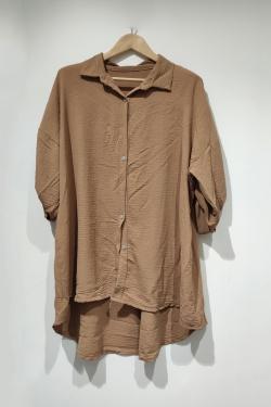 CS CHEMISE LONGUE - AH26-BRUN
