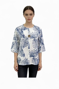 FL009 blouse-BLANC