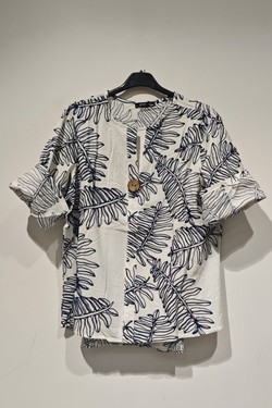 FL009 blouse-BLANC
