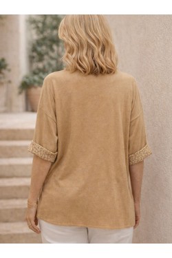 mona unie fleurie-CAMEL