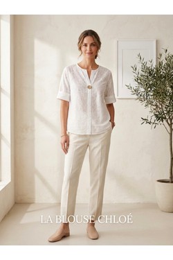 La Blouse Chloe-BLANC