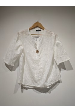 La Blouse Chloe-BLANC