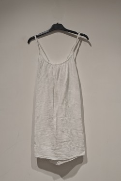 robe gas de coton-NOIR