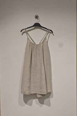 robe gas de coton-NOIR