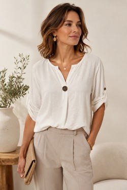 1835 blouse-CAMEL