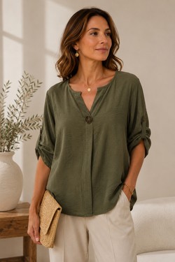 1835 blouse-CAMEL
